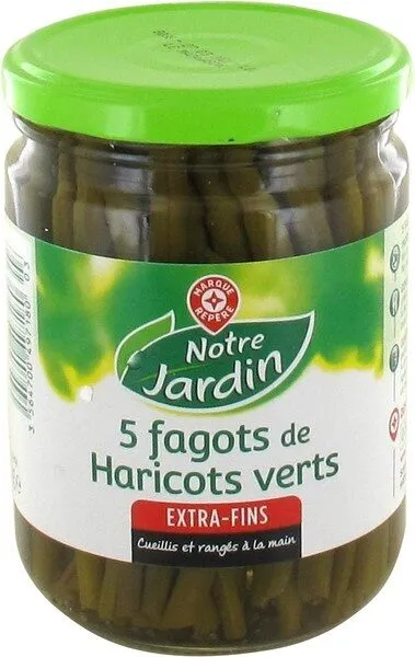 5 fagots de Haricots verts extra fins 405 g