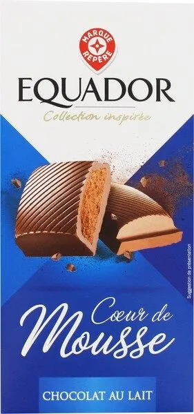 Chocolat au lait fourré mousse