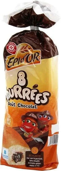 Brioches fourrées au chocolat x 8