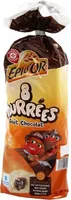 Brioches fourrées au chocolat x 8