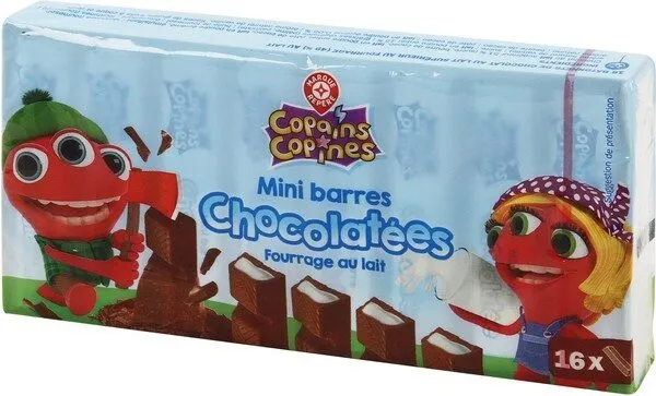 16 mini-barres chocolatées
