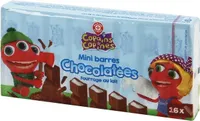 16 mini-barres chocolatées