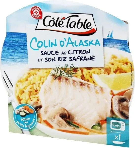 Colin d Alaska sauce citron et son riz safran