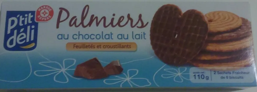 Palmiers au chocolat au lait (Feuilletés et croustillants)