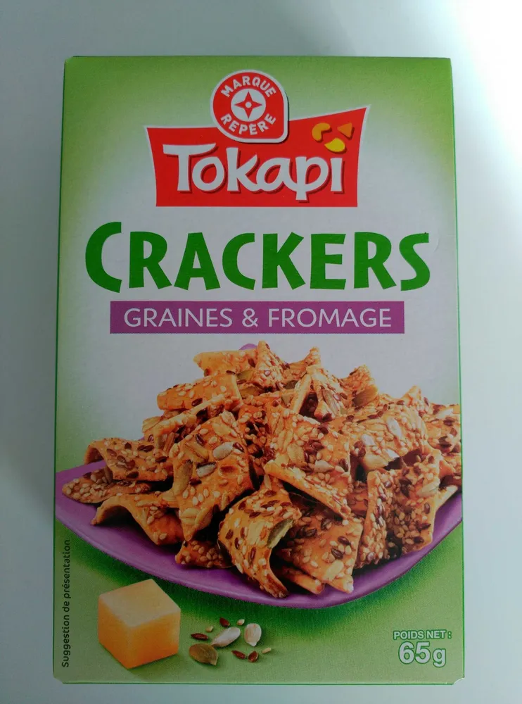 Crackers ondulés fromage et graines