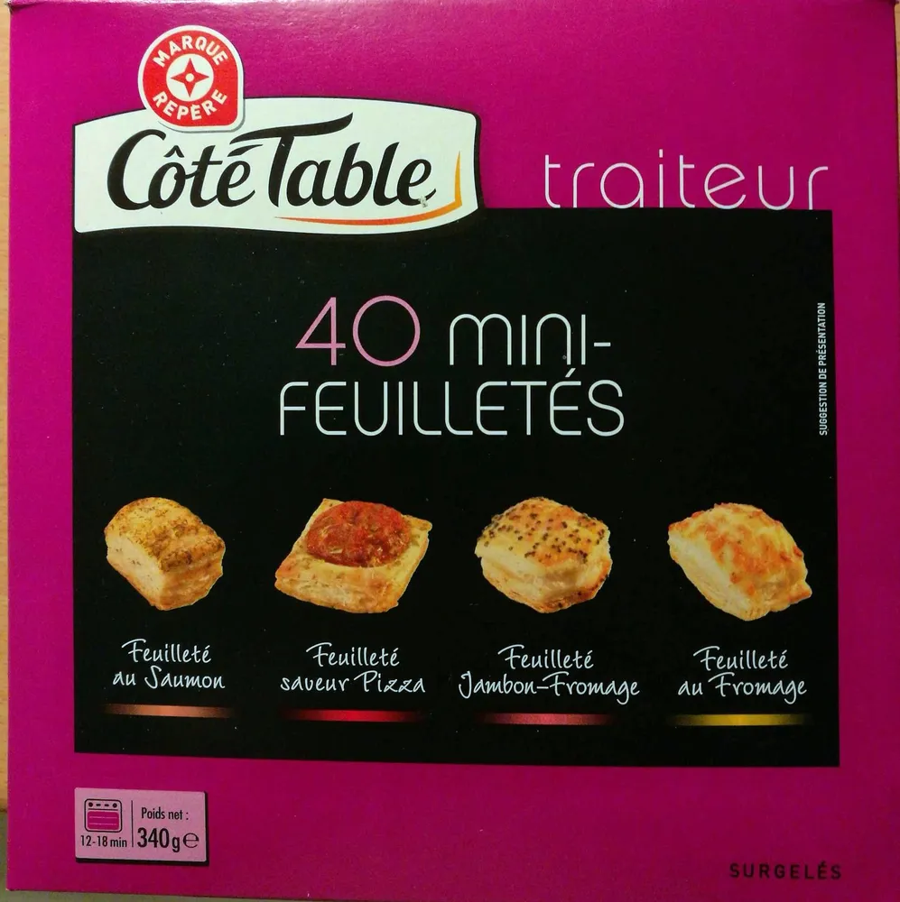 Mini-feuilletés apéritif x 40