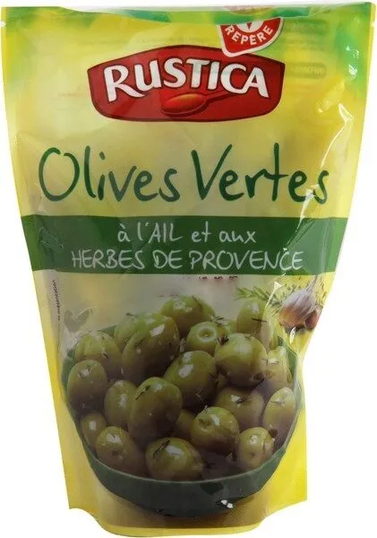 Olives vertes à l'ail et au thym