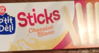 Bâtonnets chocolat blanc
