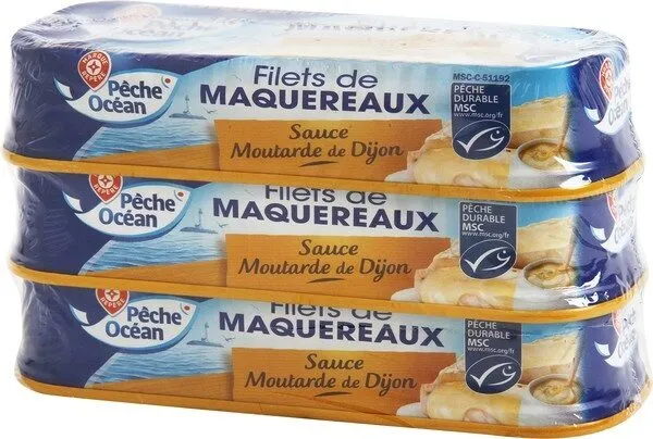Filets de maquereaux à la moutarde de Dijon x 3