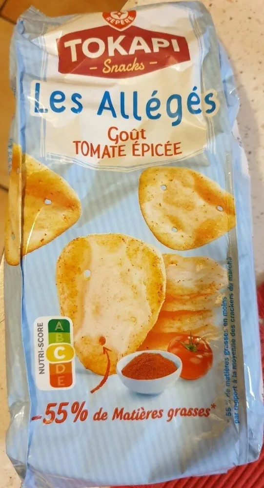 Snacks goût tomate épicée