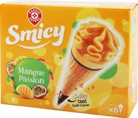 Cônes sorbet mangue passion x 6
