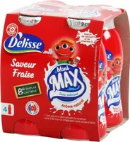 Yaourts à boire saveur fraise