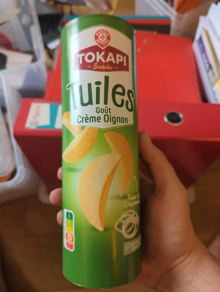 Tuile goût crème oignons