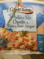 Poêlée de riz crevettes et noix de st jacques