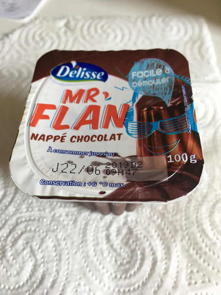 Mr Flan Nappé Chocolat