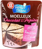 Préparation moelleux chocolat et pépites