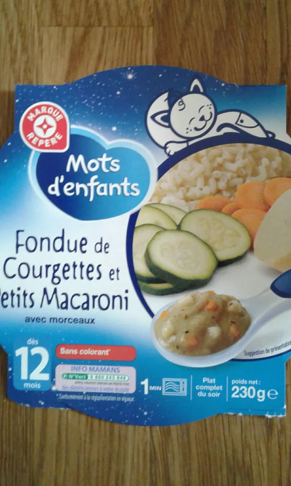 Petit Pot Mots D'enfant, Fondue De Courgette