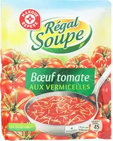 Soupe boeuf tomates vermicelles