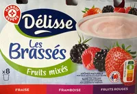Yaourt brasse mixe Delisse Fruits rouges