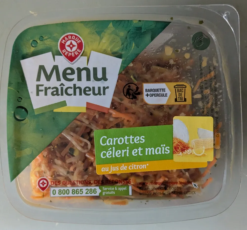 Salade trio -  carotte céleri maïs