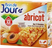 Barres céréales abricot x 6