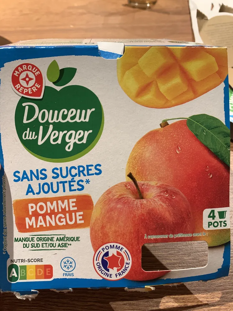Compote pomme mangue