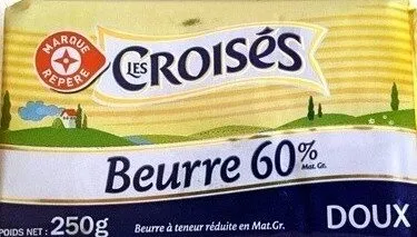 Beurre allégé doux 60% Mat. Gr.