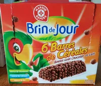 6 barres de céréales boules goût chocolat et lait