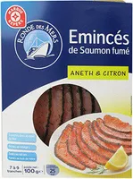 Emincés de saumon fumé aneth et citron