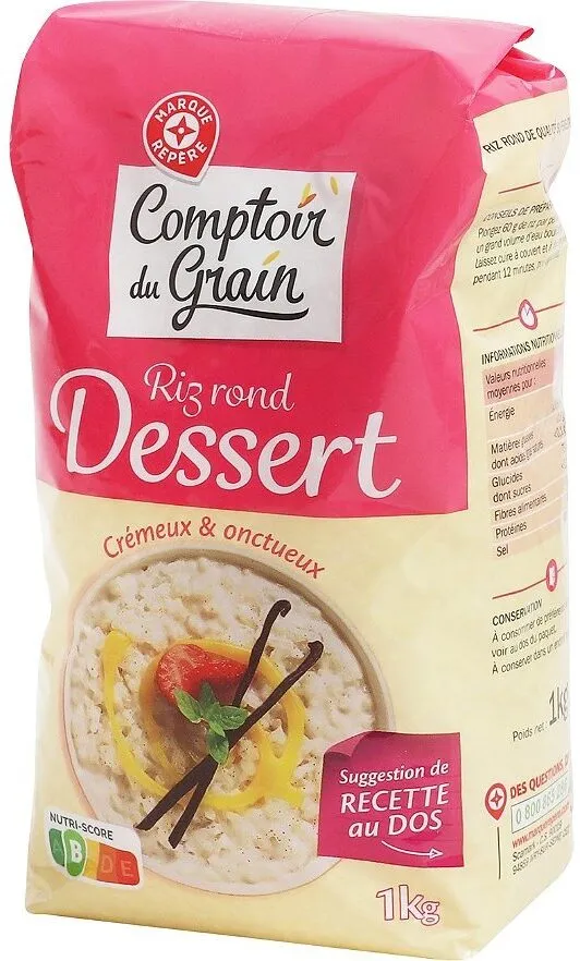 Riz rond pour dessert