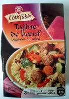 Tajine de bœuf, Légumes du soleil