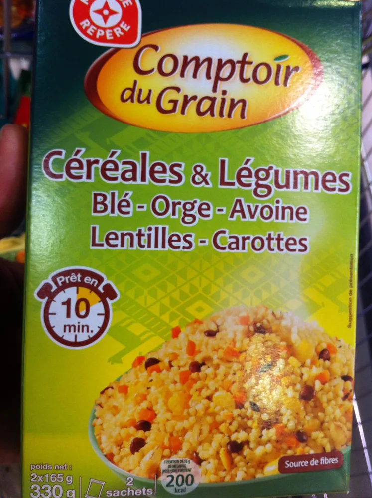 Mélange céréales/légumes sec