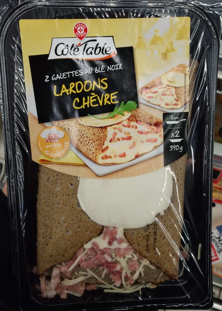 Galettes au blé noir lardons et chèvre x 2