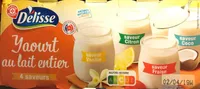 Yaourts au lait entier 4 saveurs