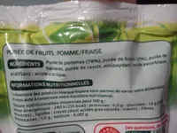Purée de fruits pomme fraises