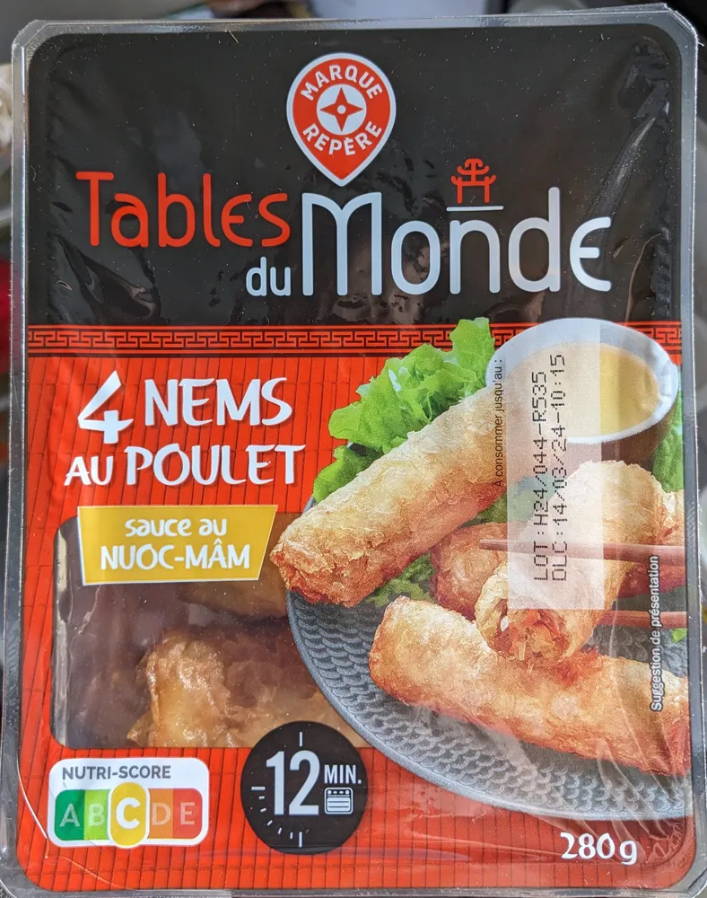 4 Nems au poulet