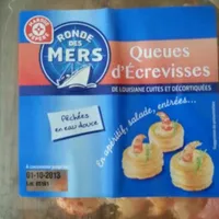 Queues D'écrevisses Cuites Et Décortiquées