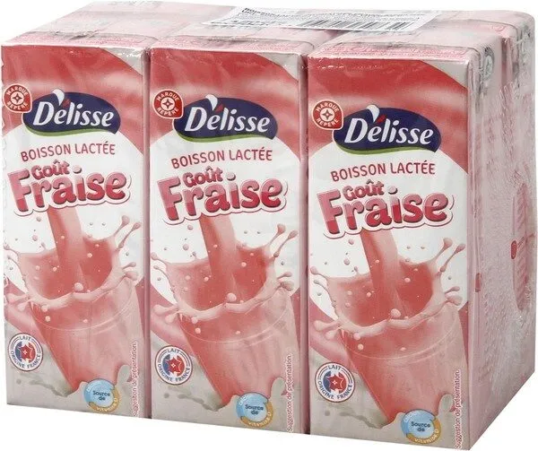Boisson lactee Delisse Arome fraise