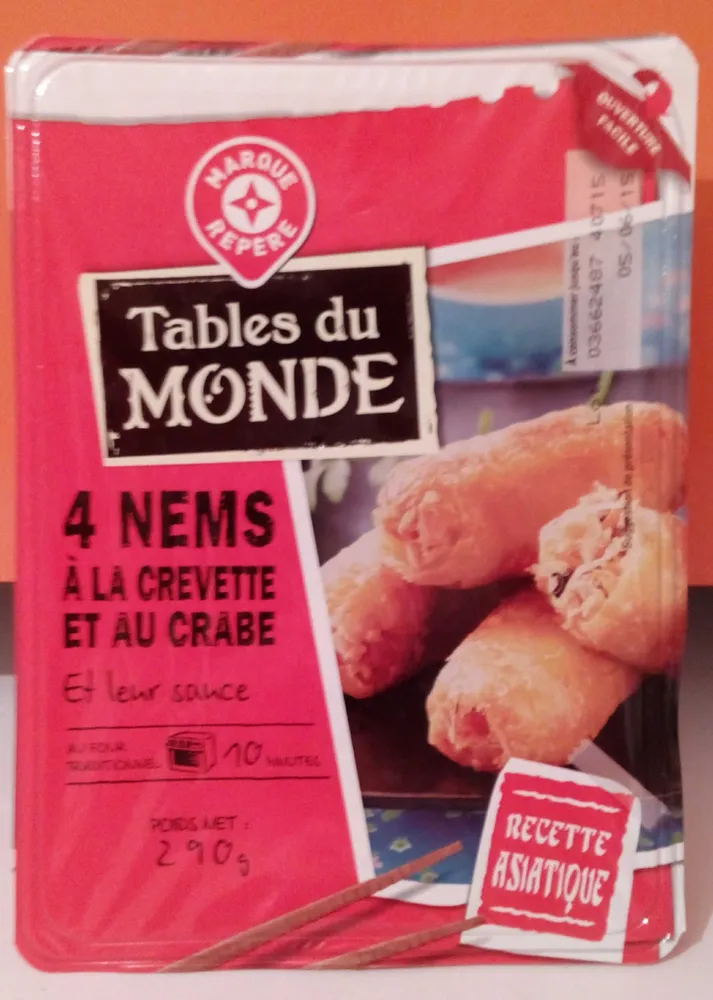 4 nems crevettes-crabe