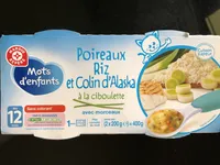 Poireaux Riz et Colin d'Alaska