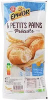 Petits pains nature précuits x 6