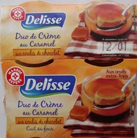 Duo crème caramel lit choco