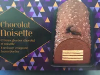 Bûche glacée Crèmes glacées chocolat et noisette