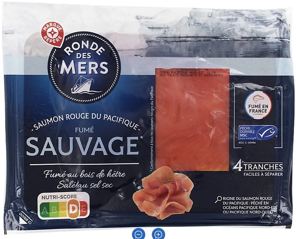 SAUMON ROUGE DU PACIFIQUE FUMÉ SAUVAGE