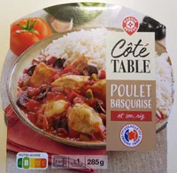 Poulet Basquaise et son riz