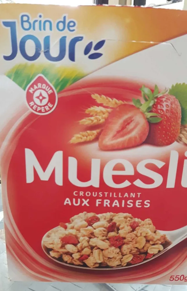Muesli croustillant fraises
