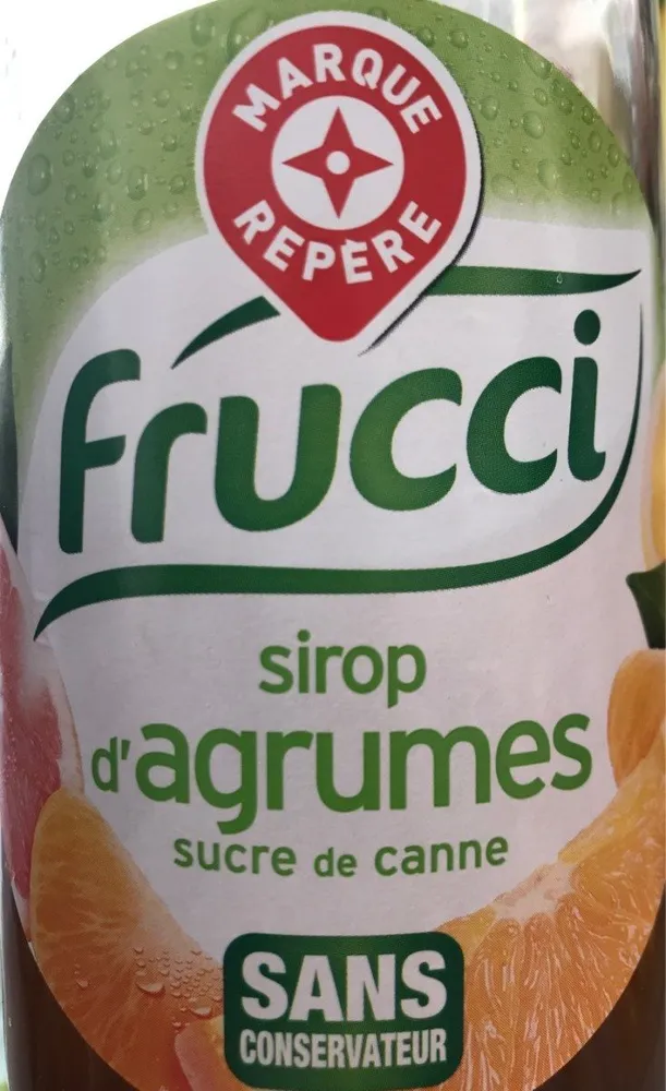 Sirop d'agrumes au sucre de canne