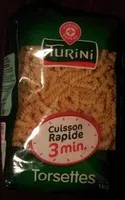 Torsades ;Cuisson Rapide 3 min.)