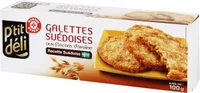 Galettes suedoises flocon avoine