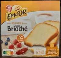 Biscottes goût brioché x 36
